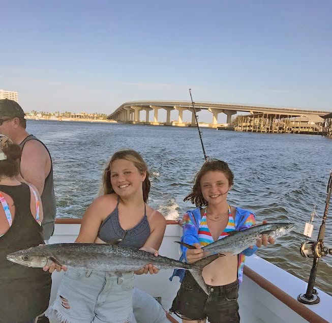 Girls enjoying a fun day on the Gulf of Mexico