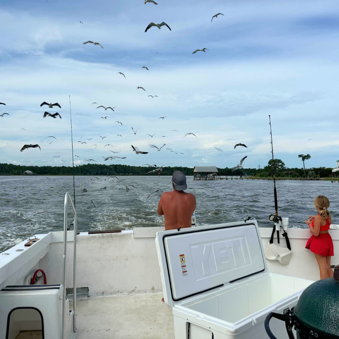 Nearshore trolling trip on the gulf near Fort Morgan, Alabama