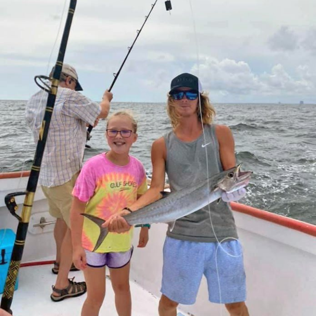 mackeral caught on private offshore fishing trip near Fort Morgan, Alabama
