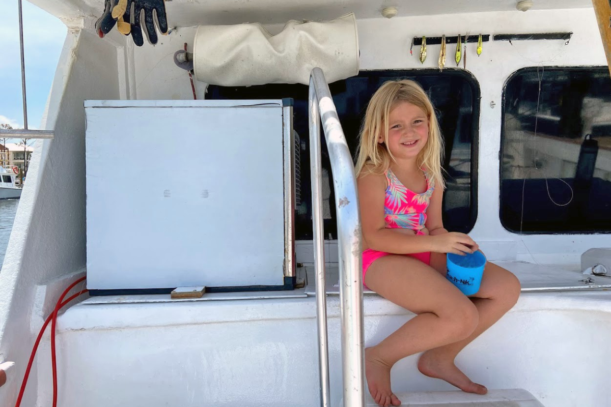 sonic ice maker aboard the No Doubt, private offshore recreational fishing boat located in south Alabama with all amenities