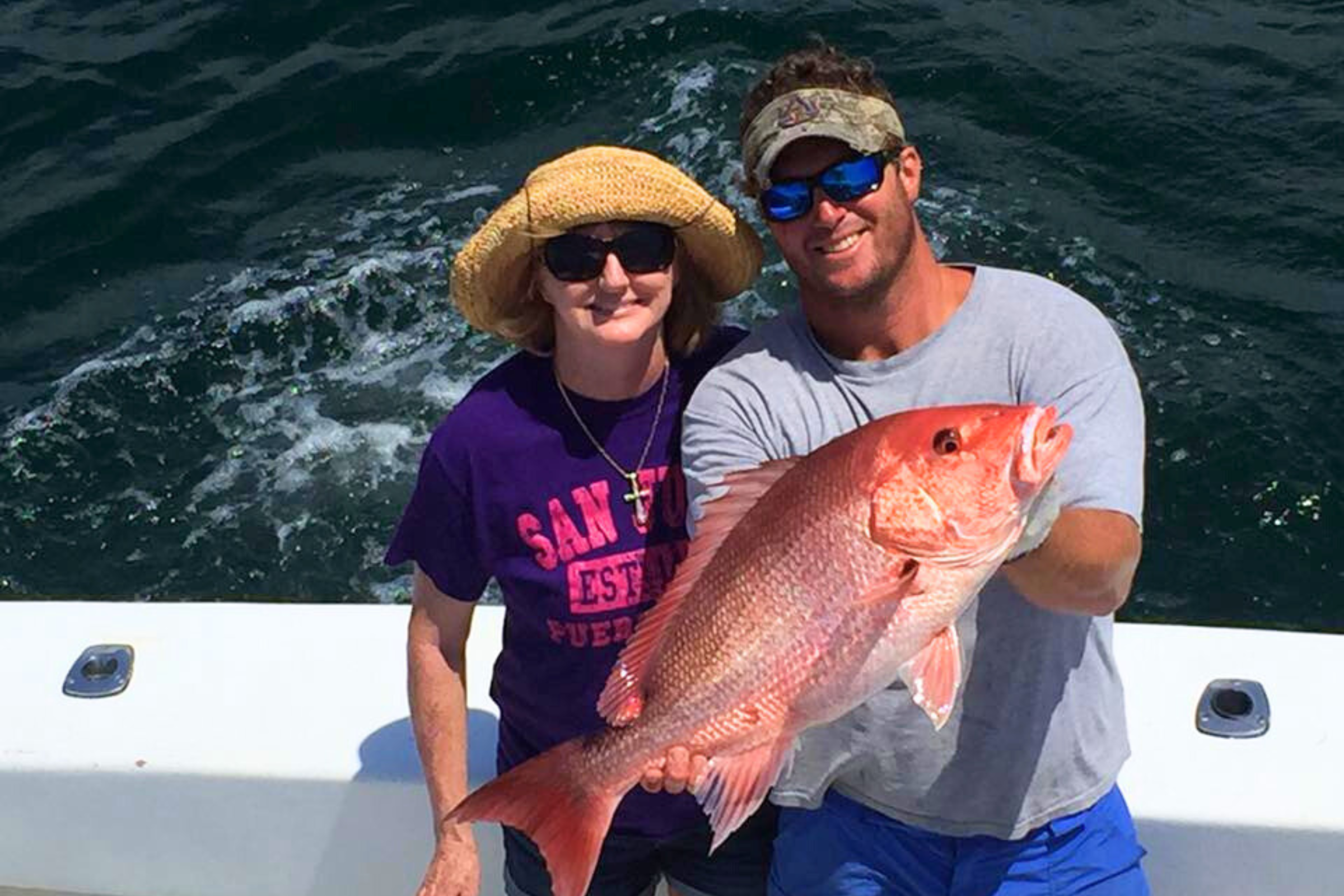 red snapper caught aboard the no doubt off the gulf coast of Alabama