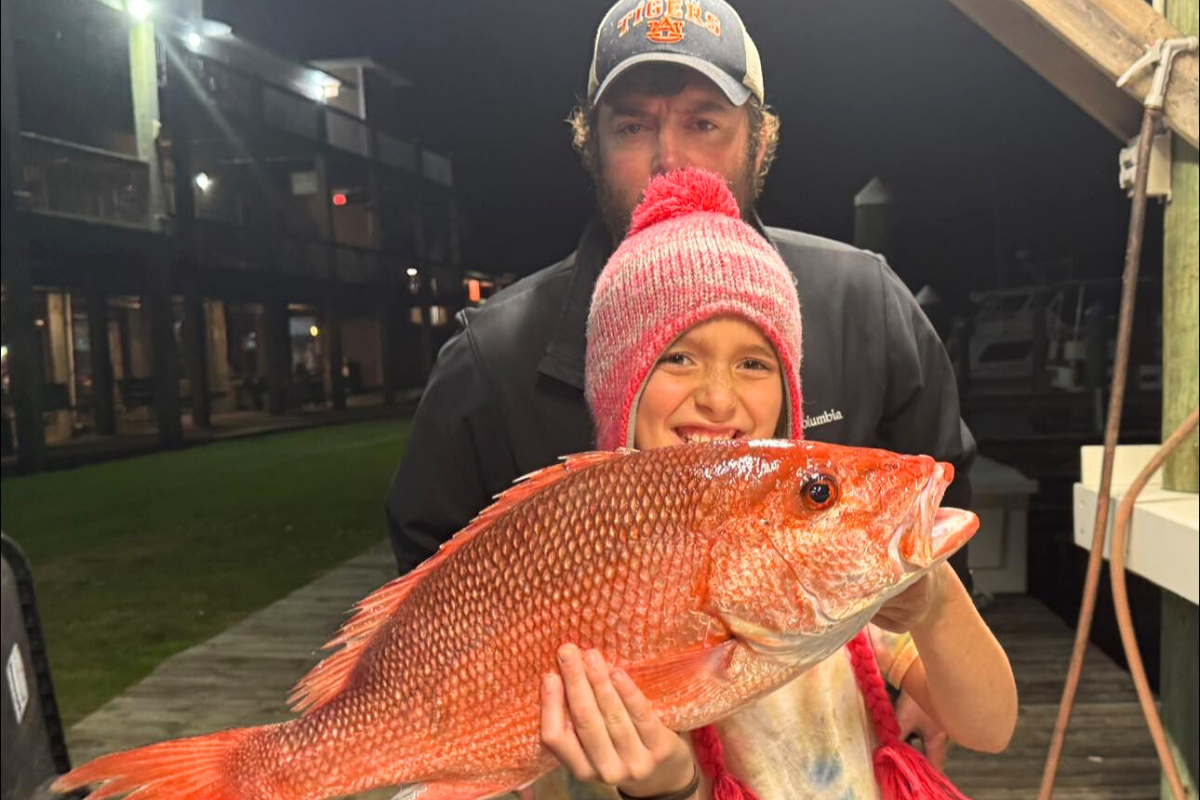 winter red snapper fishing trip with KOKA Charters out of Fort Morgan marina