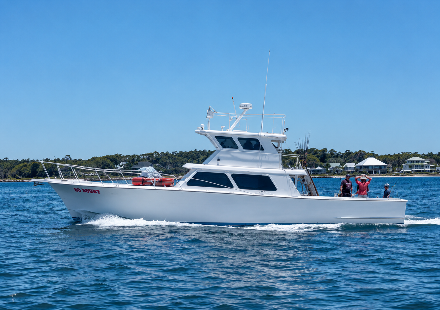 No Doubt- private offshore charter fishing boat that can accommodate large groups of up to 23 people out of fort morgan, alabama