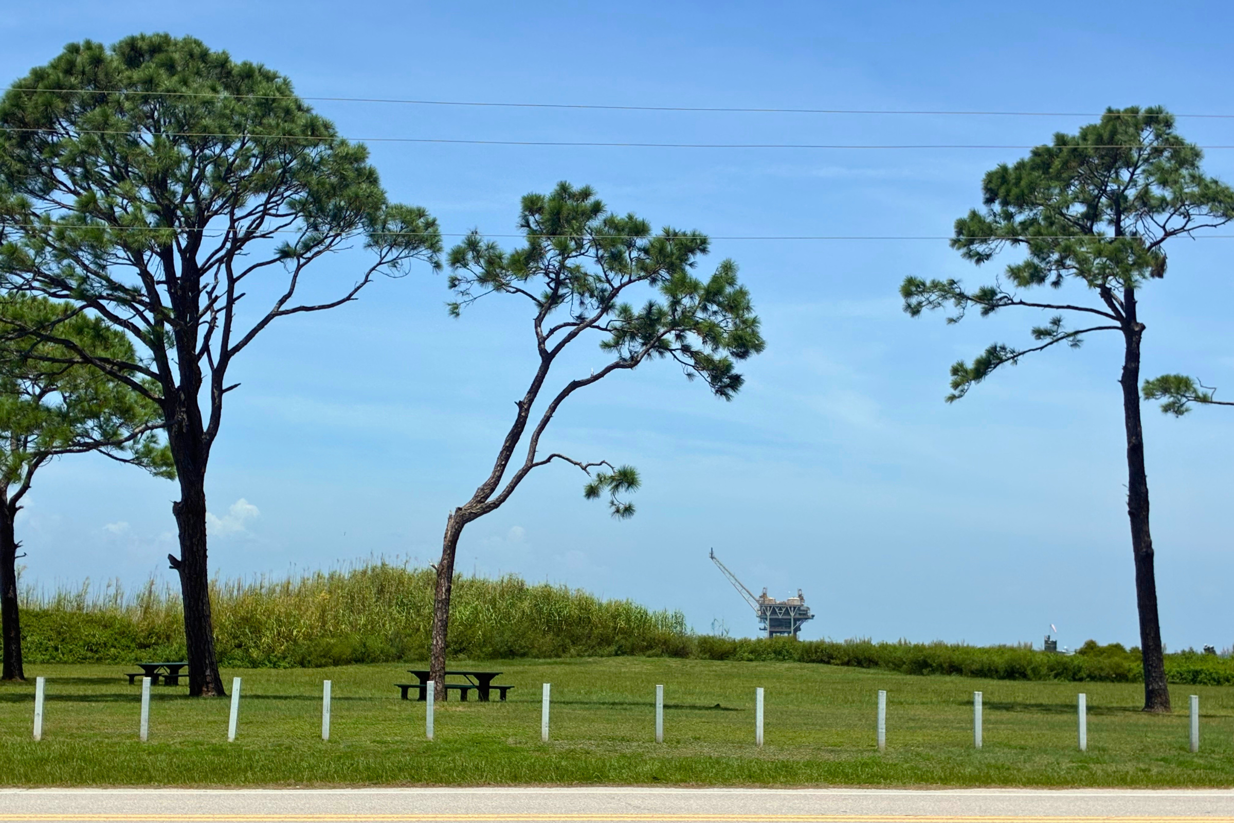 pretty scenery at Fort Morgan, Alabama, along Mobile Bay